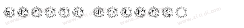 Wreath HalReg字体转换